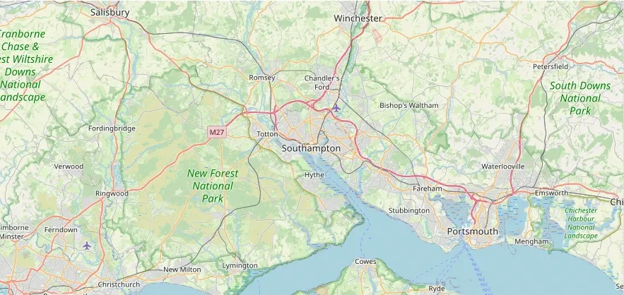 Map of the Southampton area we cover